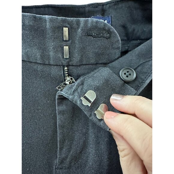 🌸3/$15🌸Charcoal Gray Gap Stretch Slacks with Front Pockets Clasp Closure sz 12 - Picture 2 of 8